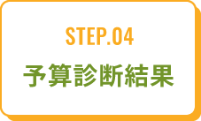 STEP.04予算診断結果